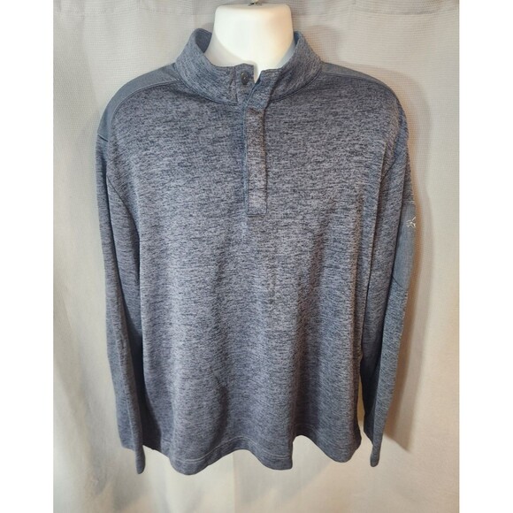 Greg Norman Other - Greg Norman Men’s Gray Quarter Button Up Pullover Sweater Size XXL